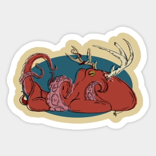 Octopus King Sticker